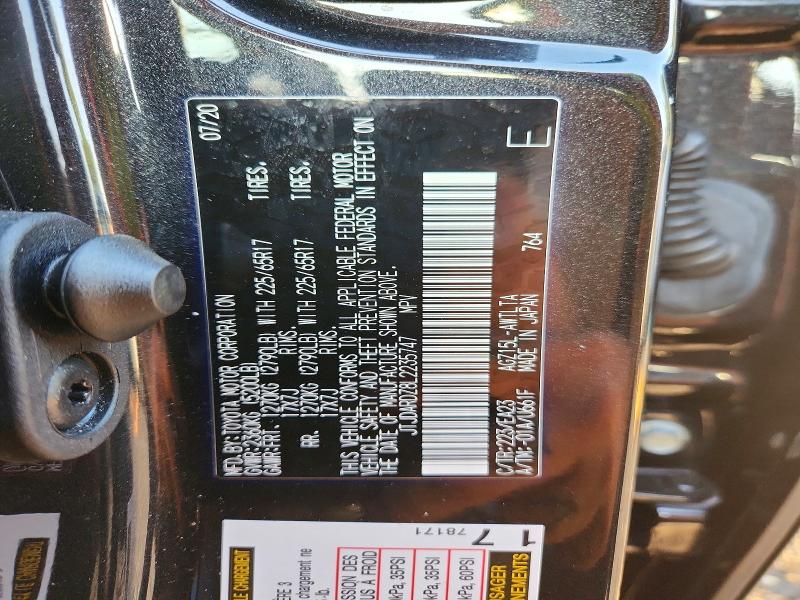Aukcja sprzedaży 2020 Lexus Nx, vin: JTJDARDZ8L2235747, numer aukcji: 67699836