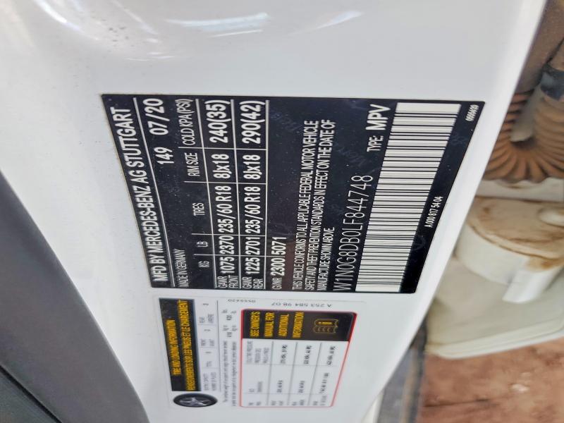 Продажа на аукционе авто 2020 Mercedes-benz Glc, vin: W1N0G8DB0LF844748, номер лота: 59409896