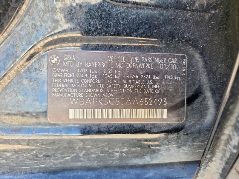 Продажа на аукционе авто 2010 Bmw 328, vin: WBAPK5C50AA652493, номер лота: 68809996