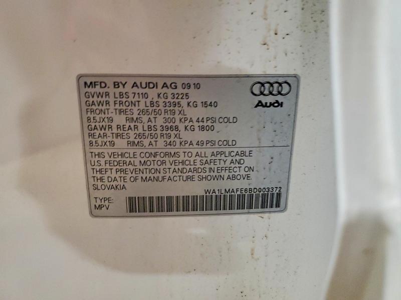 Aukcja sprzedaży 2011 Audi Q7, vin: WA1LMAFE6BD003372, numer aukcji: 67619846