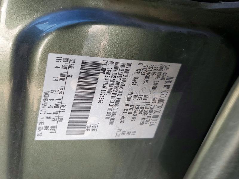 Aukcja sprzedaży 2001 Ford Expedition, vin: 1FMEU17L61LB26326, numer aukcji: 69647656