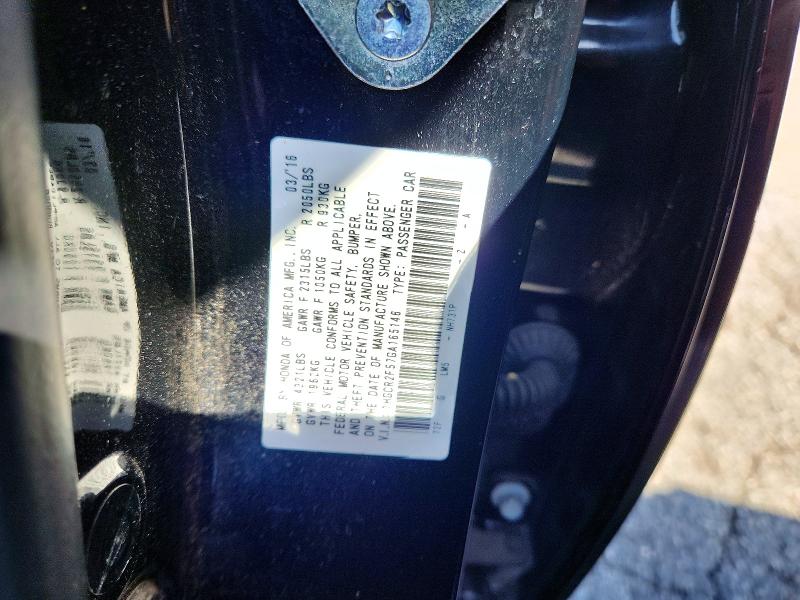 Продаж на аукціоні авто 2016 Honda Accord, vin: 1HGCR2F57GA165146, номер лоту: 68424376