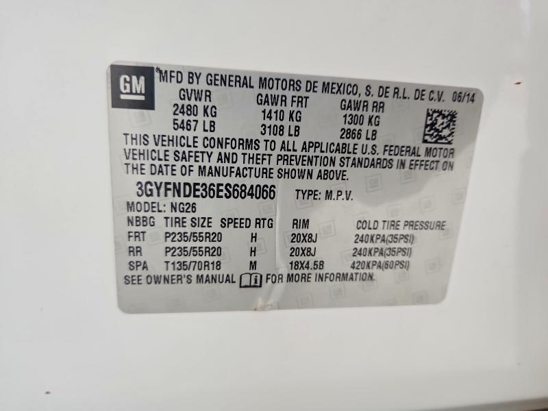 Продажа на аукционе авто 2014 Cadillac Srx, vin: 3GYFNDE36ES684066, номер лота: 70879356