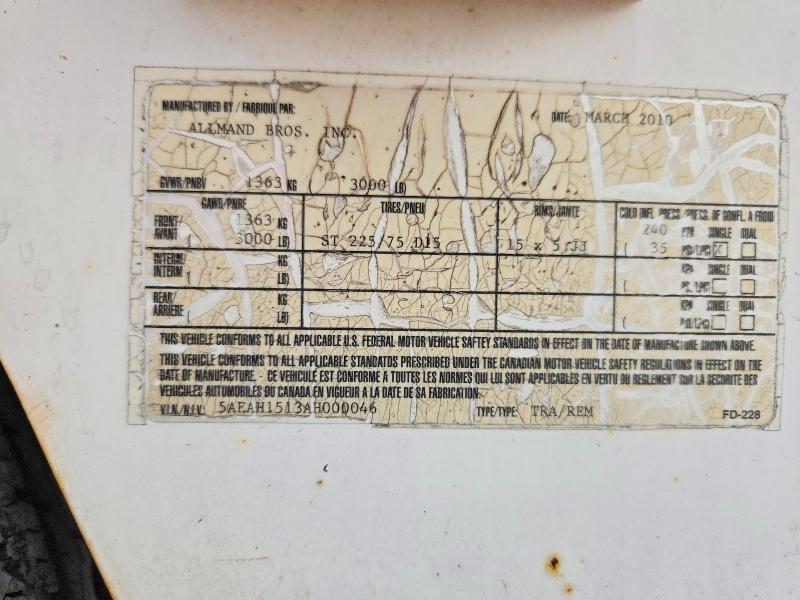 66002566 :رقم المزاد ، 5AEAH1513AH000046 vin ، 2013 Unknown Unknown مزاد بيع