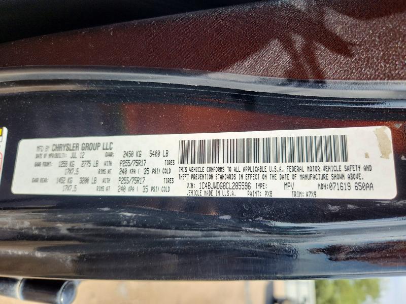 Продаж на аукціоні авто 2012 Jeep Wrangler Unlimited, vin: 1C4BJWDG8CL285596, номер лоту: 67413946