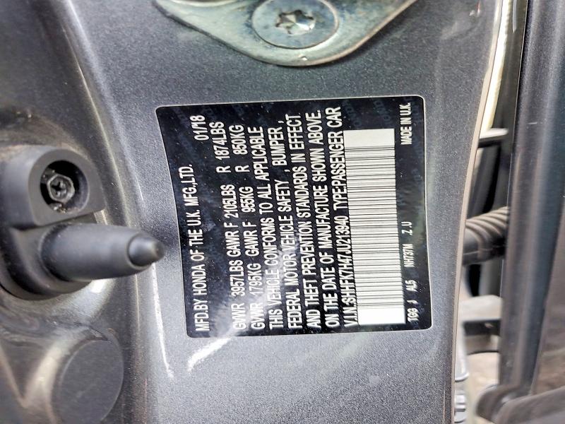 Aukcja sprzedaży 2018 Honda Civic, vin: SHHFK7H47JU213940, numer aukcji: 69978806
