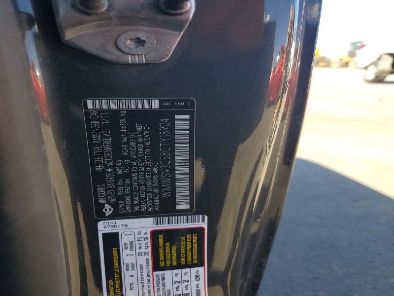 67731926 :رقم المزاد ، WMWSV3C58CTY18904 vin ، 2012 Mini Cooper مزاد بيع
