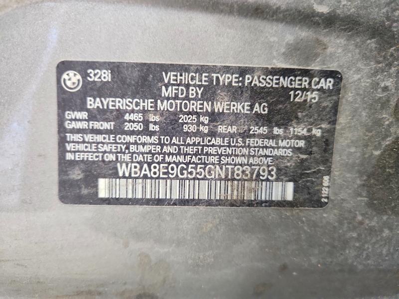 Aukcja sprzedaży 2016 Bmw 328, vin: WBA8E9G55GNT83793, numer aukcji: 69376756