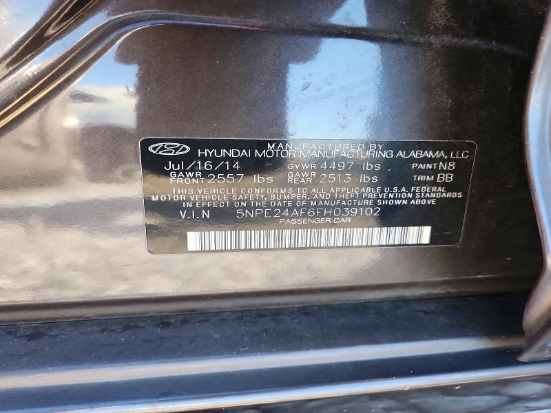 Продаж на аукціоні авто 2015 Hyundai Sonata, vin: 5NPE24AF6FH039102, номер лоту: 67913756