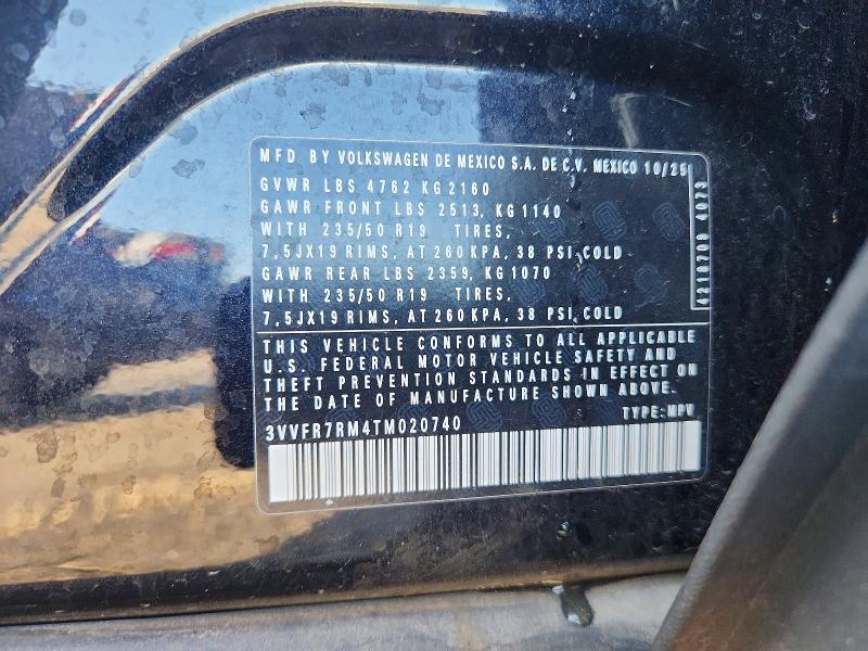 Продажа на аукционе авто 2026 Volkswagen Tiguan, vin: 3VVFR7RM4TM020740, номер лота: 70564546