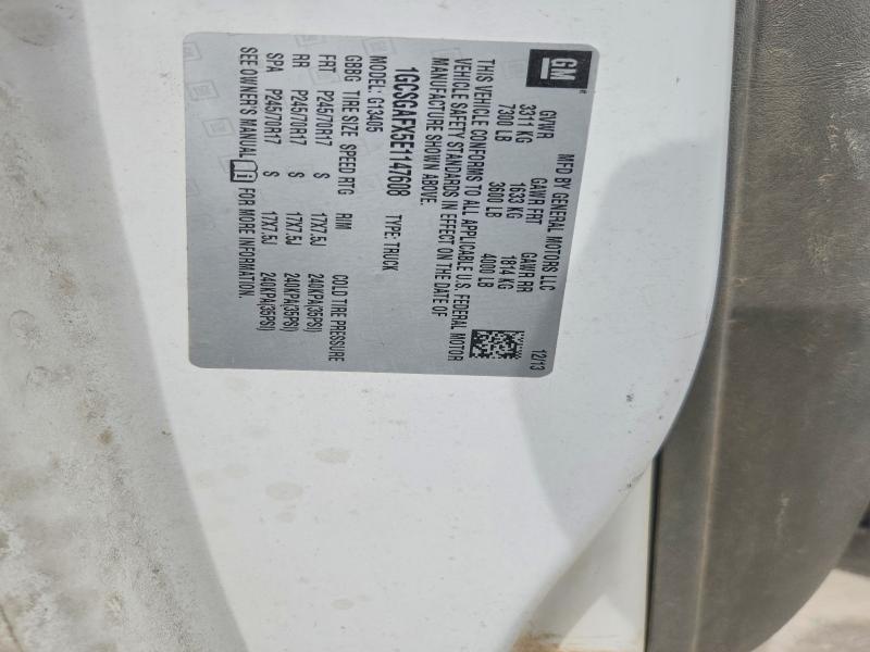 68079786 :رقم المزاد ، 1GCSGAFX5E1147608 vin ، 2014 Chevrolet Express G1500 مزاد بيع