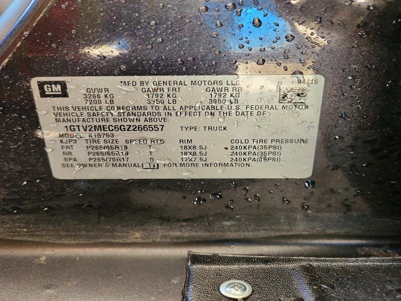 Aukcja sprzedaży 2016 Gmc Sierra, vin: 1GTV2MEC6GZ266557, numer aukcji: 67532466