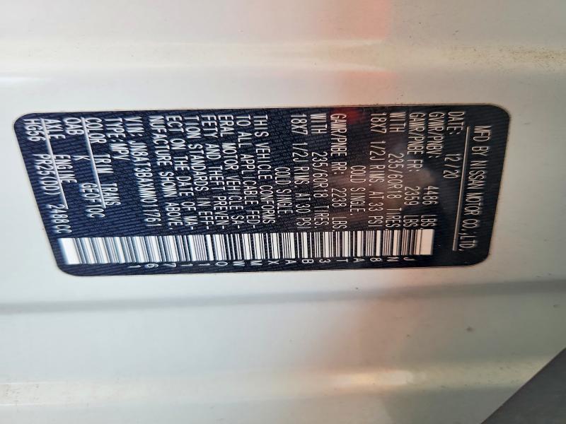 2021 Nissan Rogue მანქანა იყიდება აუქციონზე, vin: JN8AT3BAXMW011761, აუქციონის ნომერი: 67143576