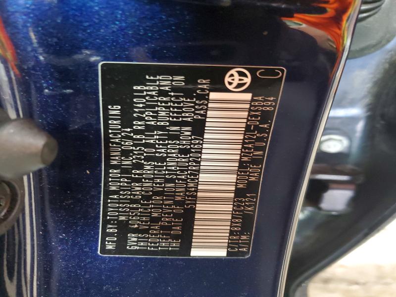 69235896 :رقم المزاد ، 5YFS4MCE7RP201697 vin ، 2024 Toyota Corolla مزاد بيع