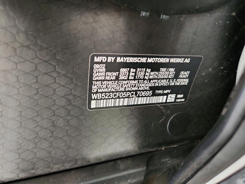 Aukcja sprzedaży 2023 Bmw Ix, vin: WB523CF05PCL70695, numer aukcji: 67662356