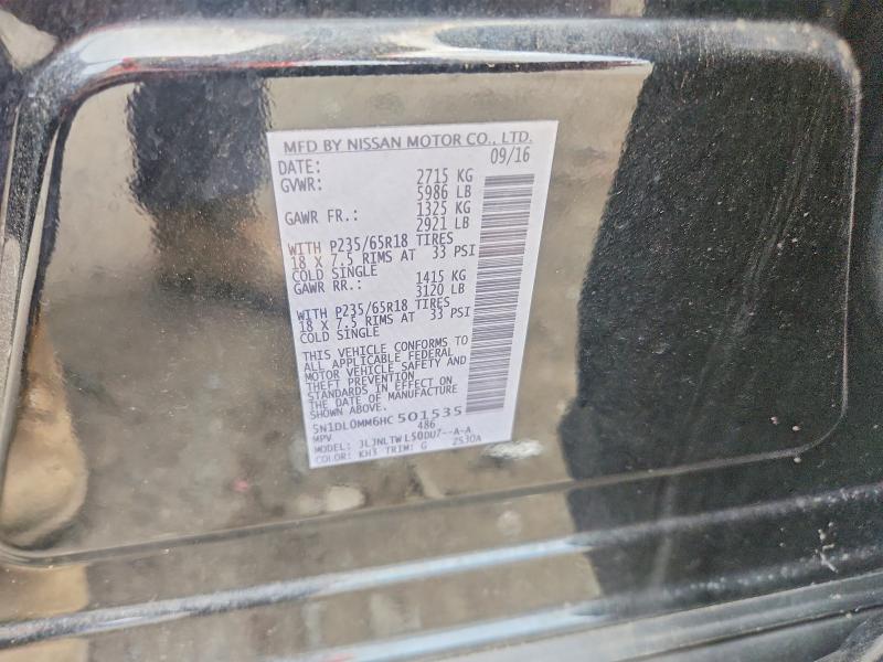 Продажа на аукционе авто 2017 Infiniti Qx60, vin: 5N1DL0MM6HC501535, номер лота: 66960006