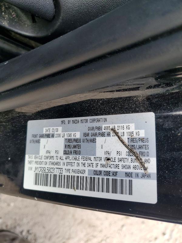 68304766 :رقم المزاد ، JM1CR29L580317733 vin ، 2008 Mazda 5 مزاد بيع