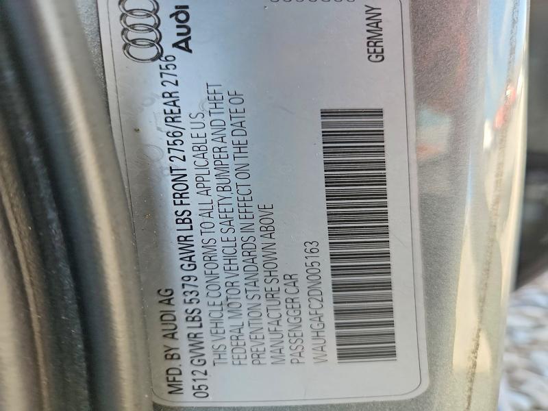 68425726 :رقم المزاد ، WAUHGAFC2DN005163 vin ، 2013 Audi A6 مزاد بيع