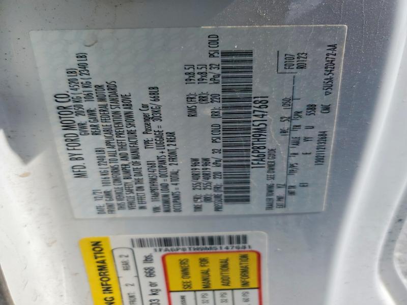 Продаж на аукціоні авто 2021 Ford Mustang, vin: 1FA6P8TH9M5147681, номер лоту: 68216346
