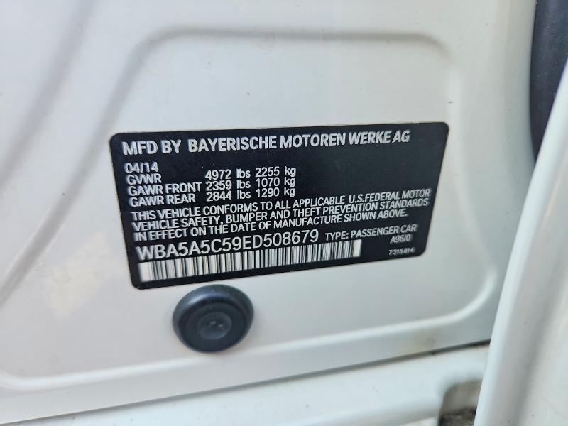 Aukcja sprzedaży 2014 Bmw 528, vin: WBA5A5C59ED508679, numer aukcji: 68703106