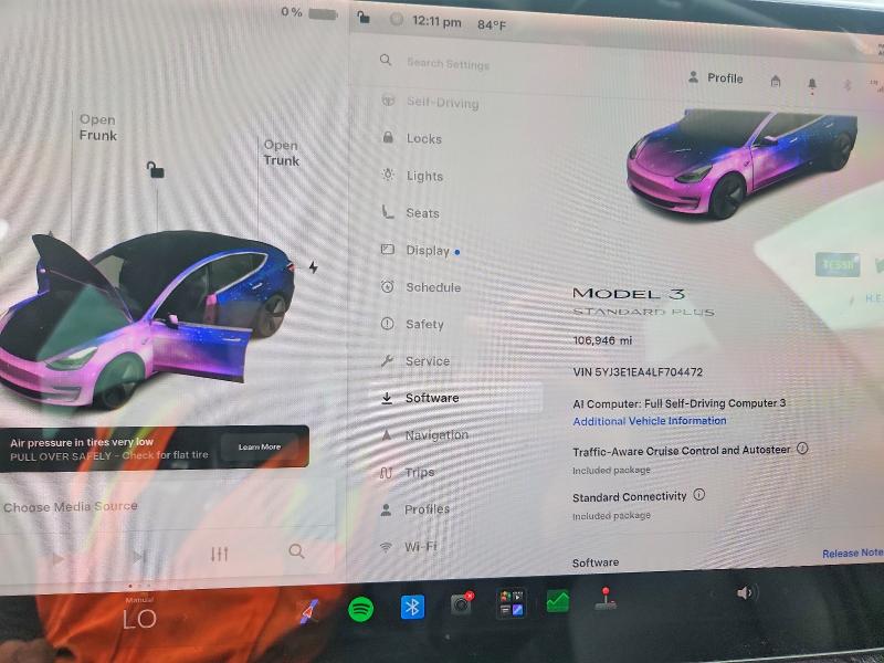 Продажа на аукционе авто 2020 Tesla Model 3, vin: 5YJ3E1EA4LF704472, номер лота: 57176186