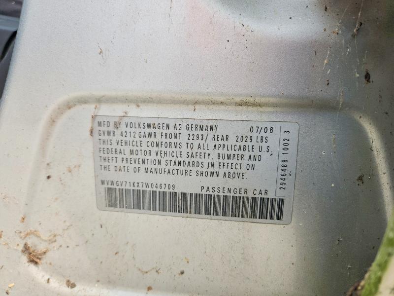 71103596 :رقم المزاد ، WVWGV71KX7W046709 vin ، 2007 Volkswagen New Gti مزاد بيع