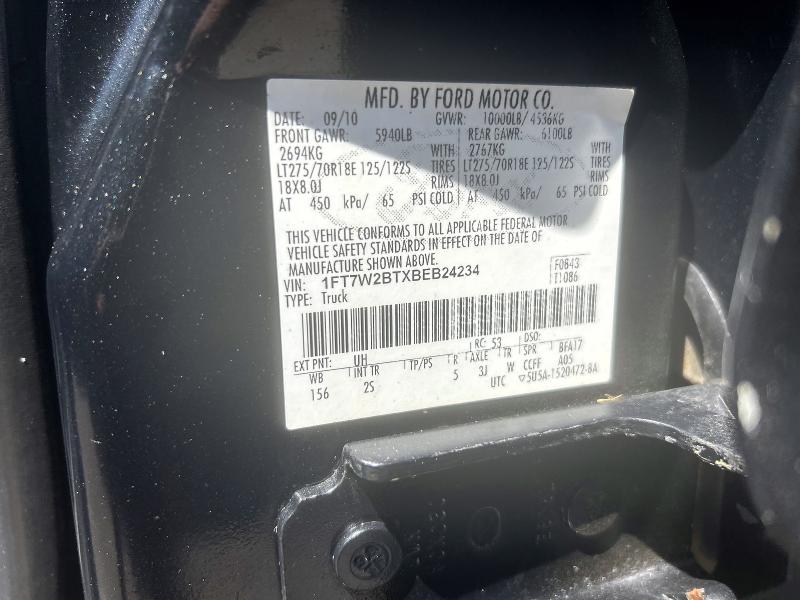 Aukcja sprzedaży 2011 Ford F250, vin: 1FT7W2BTXBEB24234, numer aukcji: 66650896