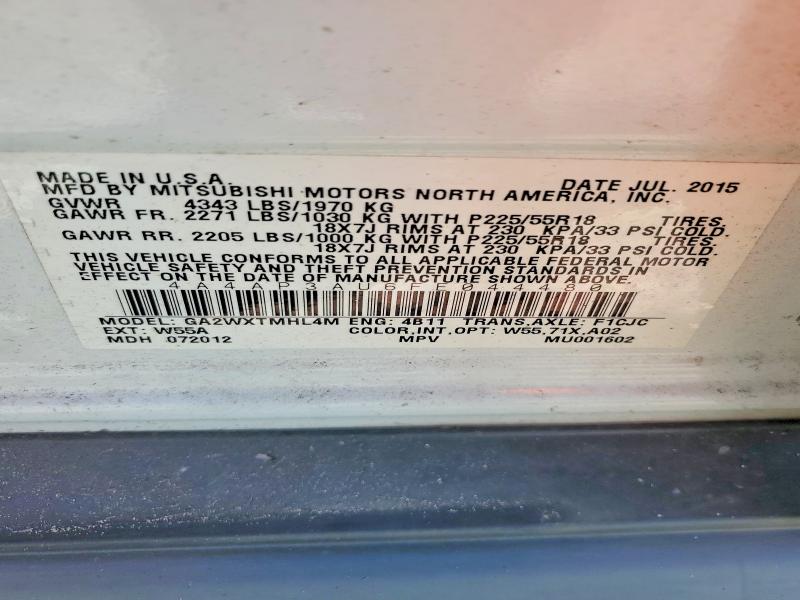 Aukcja sprzedaży 2015 Mitsubishi Outlander Sport, vin: 4A4AP3AU6FE044480, numer aukcji: 68997546