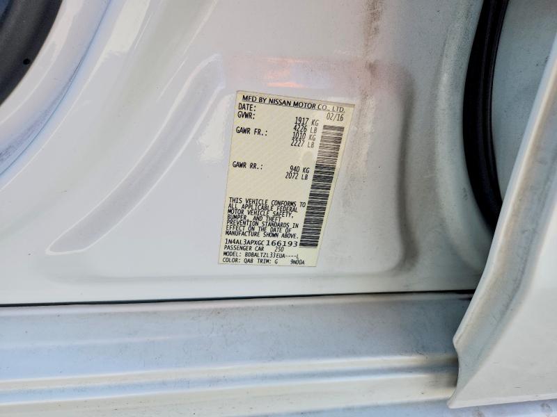 2016 Nissan Altima მანქანა იყიდება აუქციონზე, vin: 1N4AL3APXGC166193, აუქციონის ნომერი: 68063626