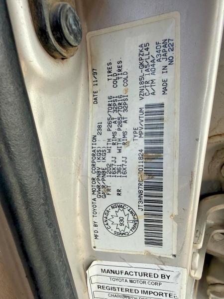 Продаж на аукціоні авто 1998 Toyota 4runner, vin: JT3HN87R0W9011824, номер лоту: 70959026