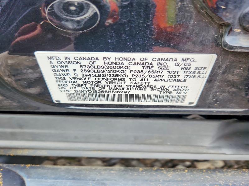 Aukcja sprzedaży 2006 Acura Mdx, vin: 2HNYD18266H516297, numer aukcji: 70832476