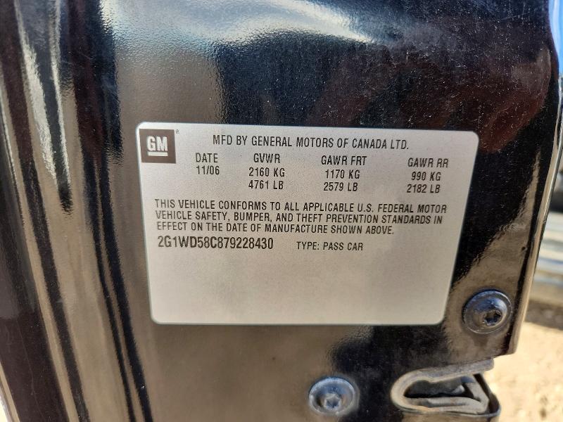 67753466 :رقم المزاد ، 2G1WD58C879228430 vin ، 2007 Chevrolet Impala مزاد بيع