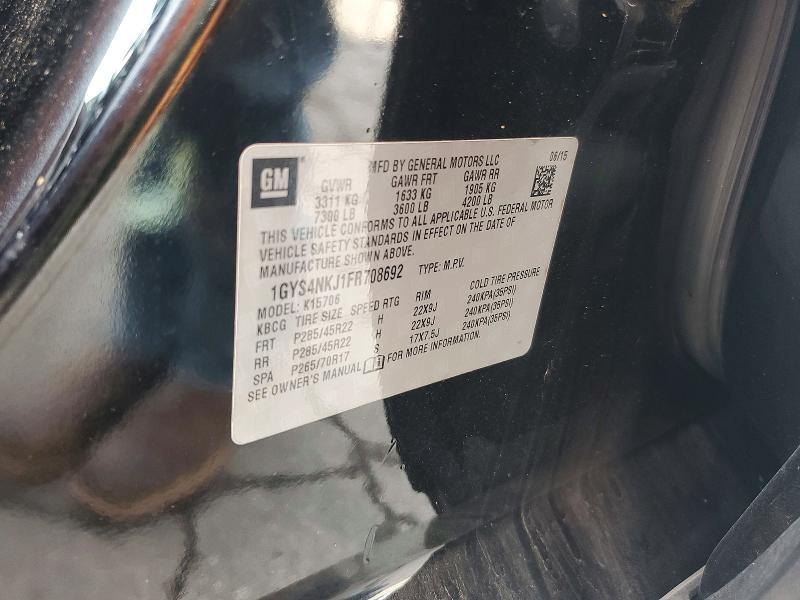 Продаж на аукціоні авто 2015 Cadillac Escalade, vin: 1GYS4NKJ1FR708692, номер лоту: 68225656