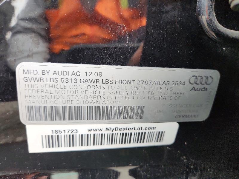 Продажа на аукционе авто 2009 Audi A6, vin: WAUWG74F09N030481, номер лота: 70323476