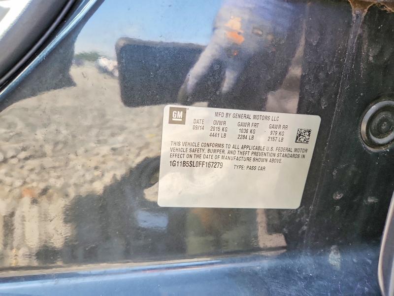 Продаж на аукціоні авто 2015 Chevrolet Malibu, vin: 1G11B5SL0FF167279, номер лоту: 65963366