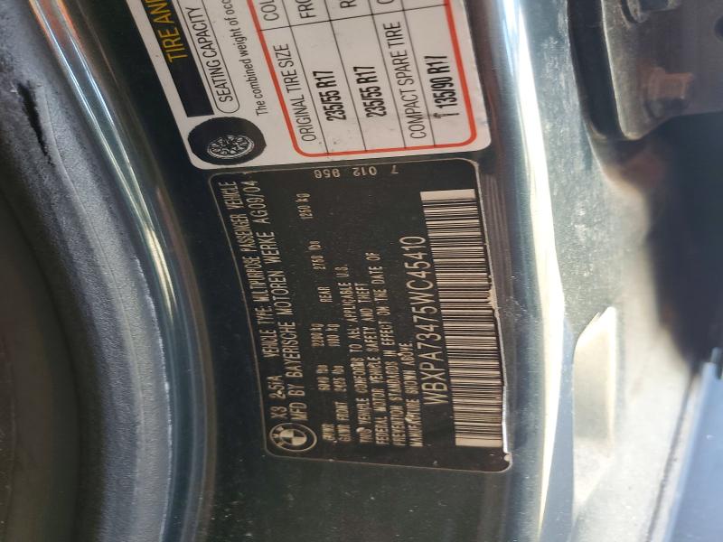 66849696 :رقم المزاد ، WBXPA73475WC45410 vin ، 2005 Bmw X3 مزاد بيع