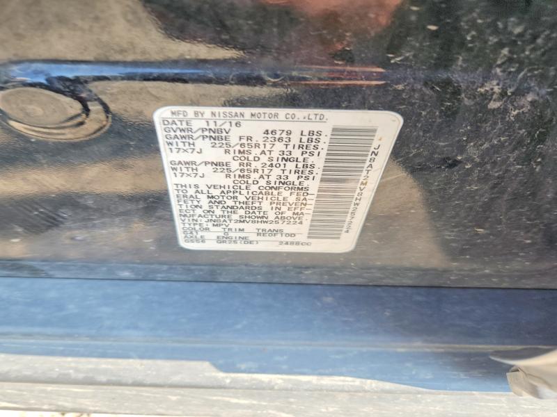 Продаж на аукціоні авто 2017 Nissan Rogue, vin: JN8AT2MV8HW257224, номер лоту: 65871646