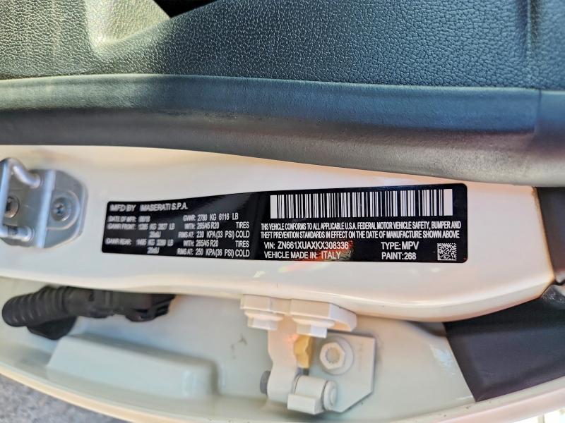 Продажа на аукционе авто 2019 Maserati Levante, vin: ZN661XUAXKX308336, номер лота: 65964046