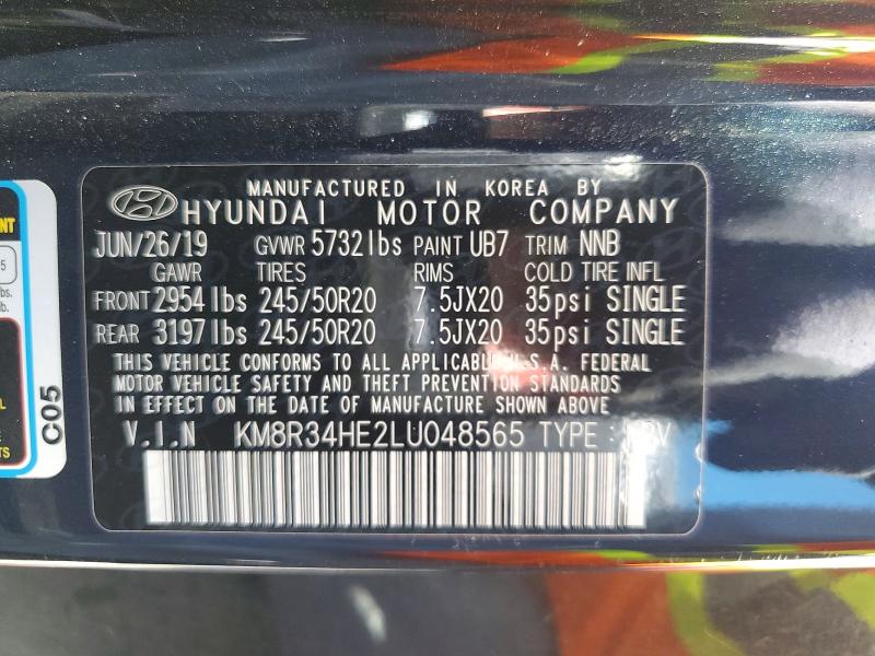 Aukcja sprzedaży 2020 Hyundai Palisade, vin: KM8R34HE2LU048565, numer aukcji: 67483056