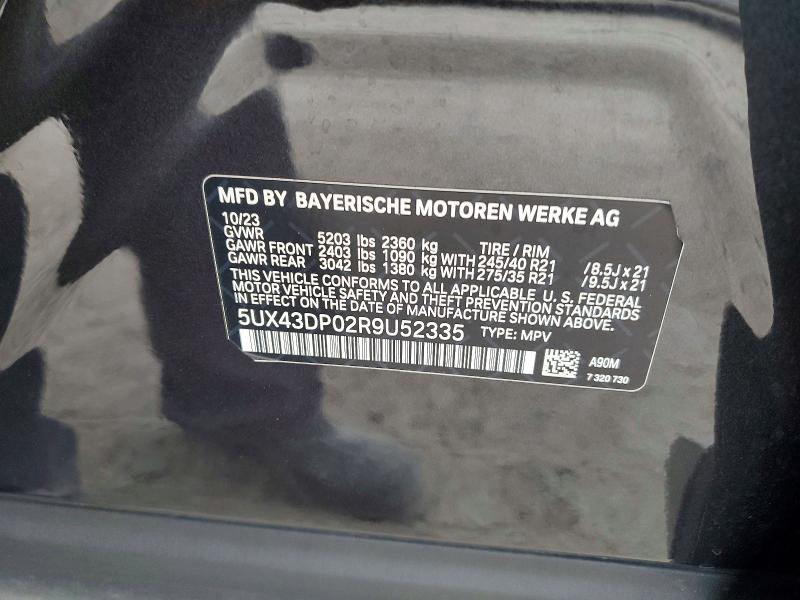 Aukcja sprzedaży 2024 Bmw X3, vin: 5UX43DP02R9U52335, numer aukcji: 68557046