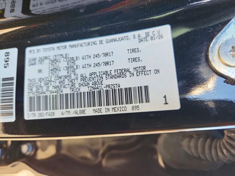 Aukcja sprzedaży 2026 Toyota Tacoma, vin: 3TYKD5HN4TT044034, numer aukcji: 68841876