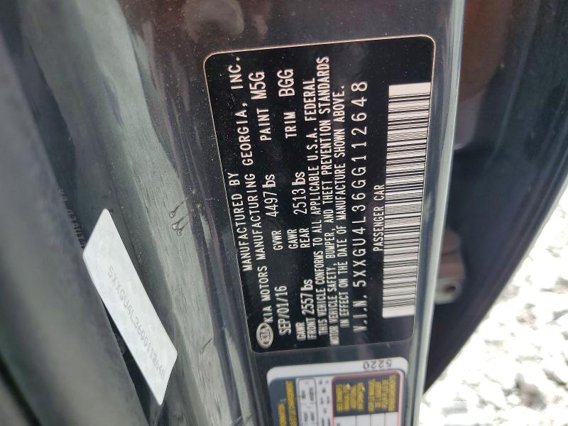 Продаж на аукціоні авто 2016 Kia Optima, vin: 5XXGU4L36GG112648, номер лоту: 68772806