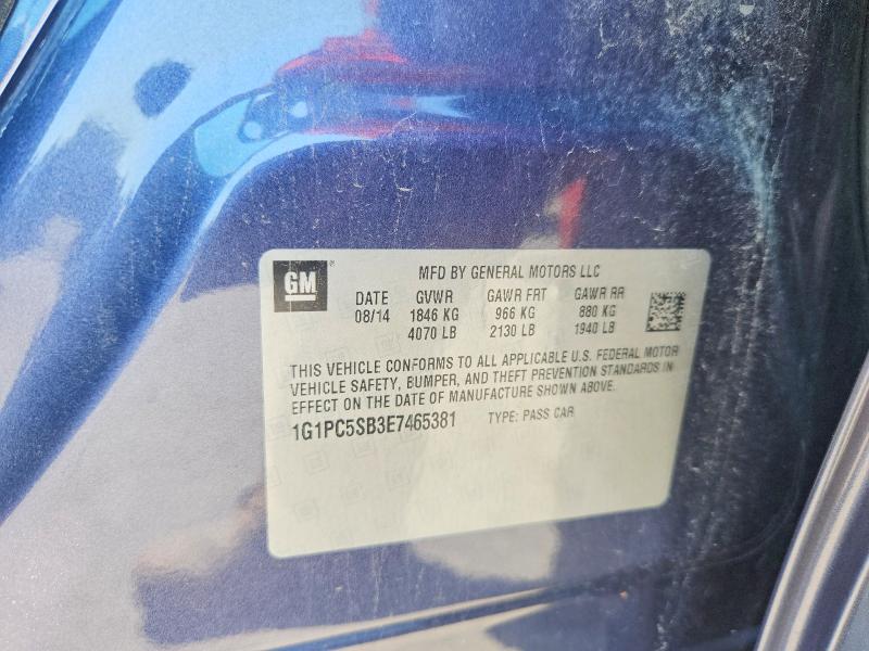 Продажа на аукционе авто 2014 Chevrolet Cruze, vin: 1G1PC5SB3E7465381, номер лота: 66620916