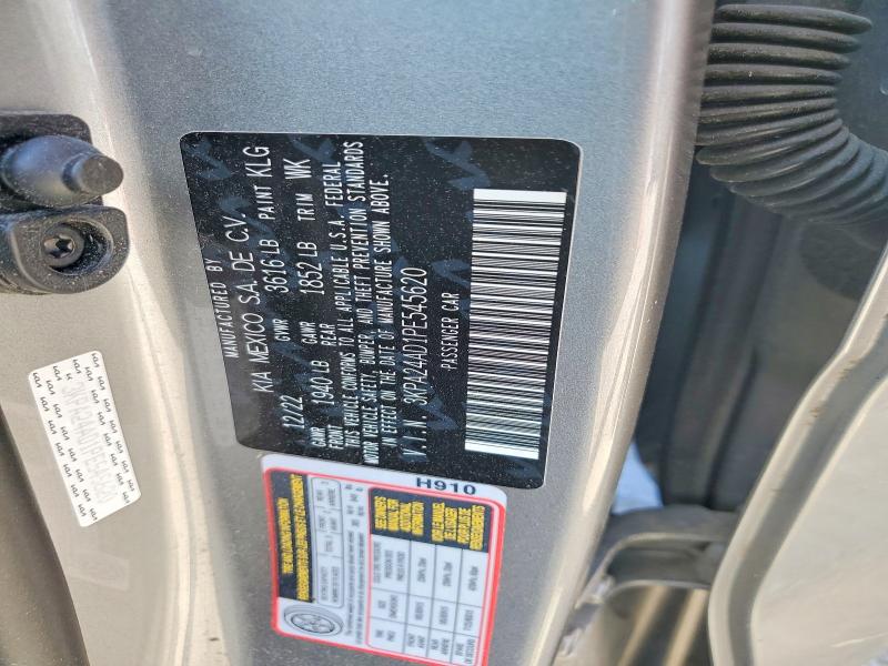 67627656 :رقم المزاد ، 3KPA24AD1PE545620 vin ، 2023 Kia Rio مزاد بيع