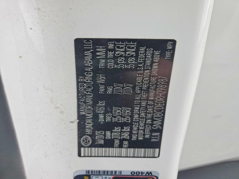 Продаж на аукціоні авто 2024 Hyundai Tucson, vin: 5NMJBCDE0RH298987, номер лоту: 69446616