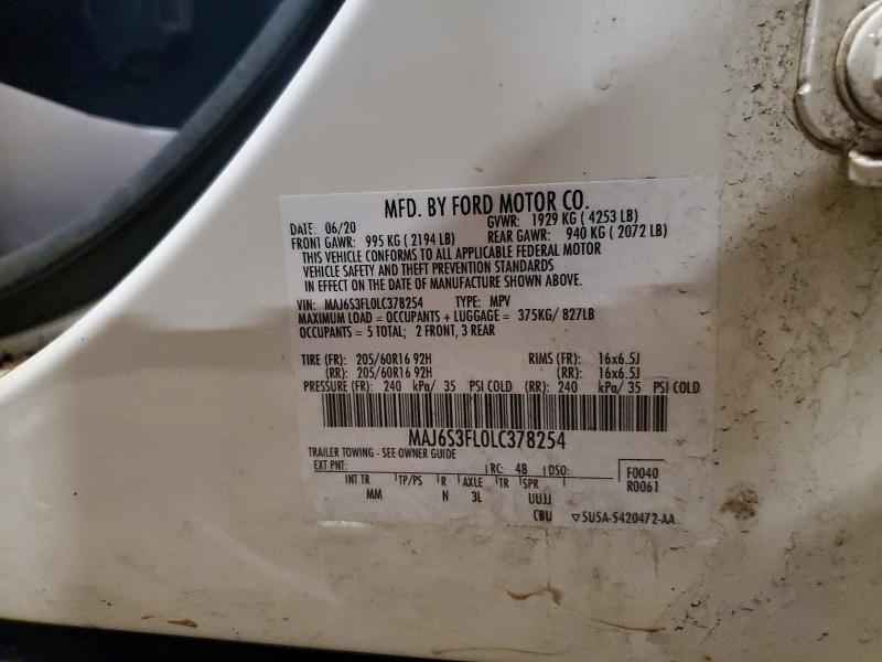 Продаж на аукціоні авто 2020 Ford Ecosport, vin: MAJ6S3FL0LC378254, номер лоту: 67425996