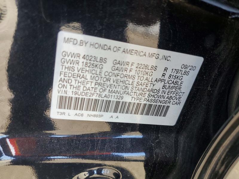 Продаж на аукціоні авто 2020 Acura Ilx, vin: 19UDE2F78LA011329, номер лоту: 67920946