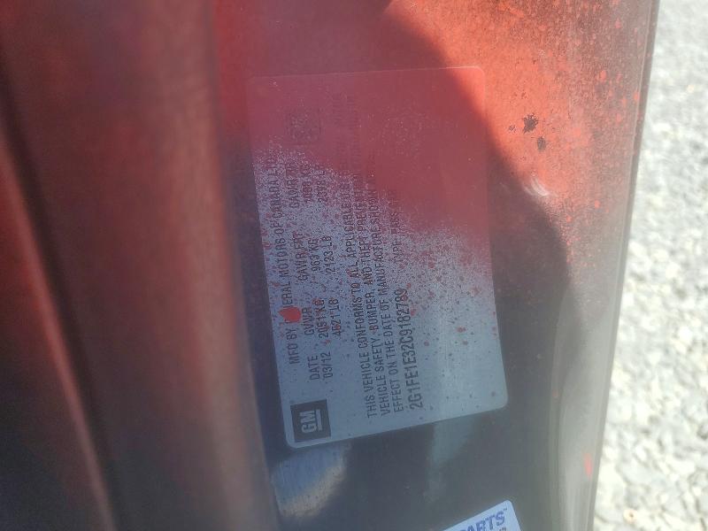 67797296 :رقم المزاد ، 2G1FE1E32C9182789 vin ، 2012 Chevrolet Camaro مزاد بيع