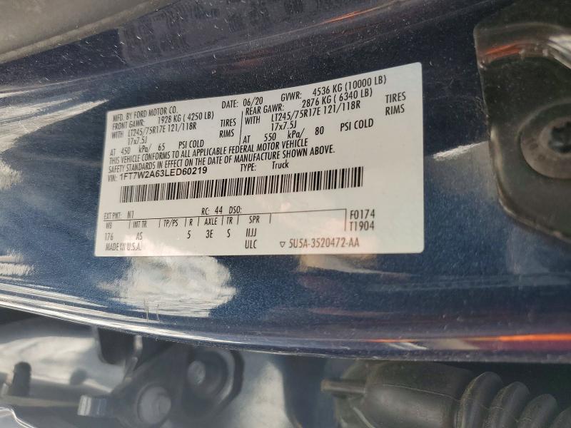 Aukcja sprzedaży 2020 Ford F250, vin: 1FT7W2A63LED60219, numer aukcji: 71854756