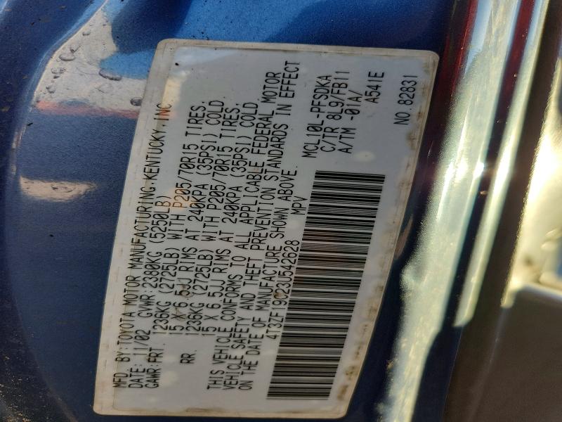 Aukcja sprzedaży 2003 Toyota Sienna, vin: 4T3ZF19C23U542628, numer aukcji: 69733386